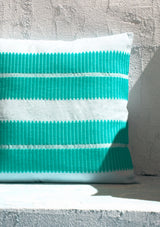 Coussin Maniput Temple Aquamarine MILLE et CLAIRE