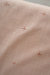 Dohar terracotta brodé motif discret répété sur la surface