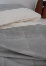 Dohar Lignes Noires  – drap d’été en coton Mül-mül MILLE et CLAIRE