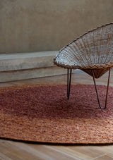 Tapis Heaven Châtaigne Double Cercle MILLE et CLAIRE