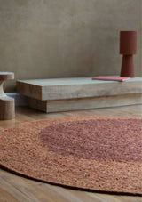 Tapis Heaven Châtaigne Double Cercle MILLE et CLAIRE