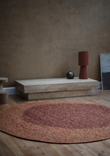 Tapis Heaven Châtaigne Double Cercle MILLE et CLAIRE