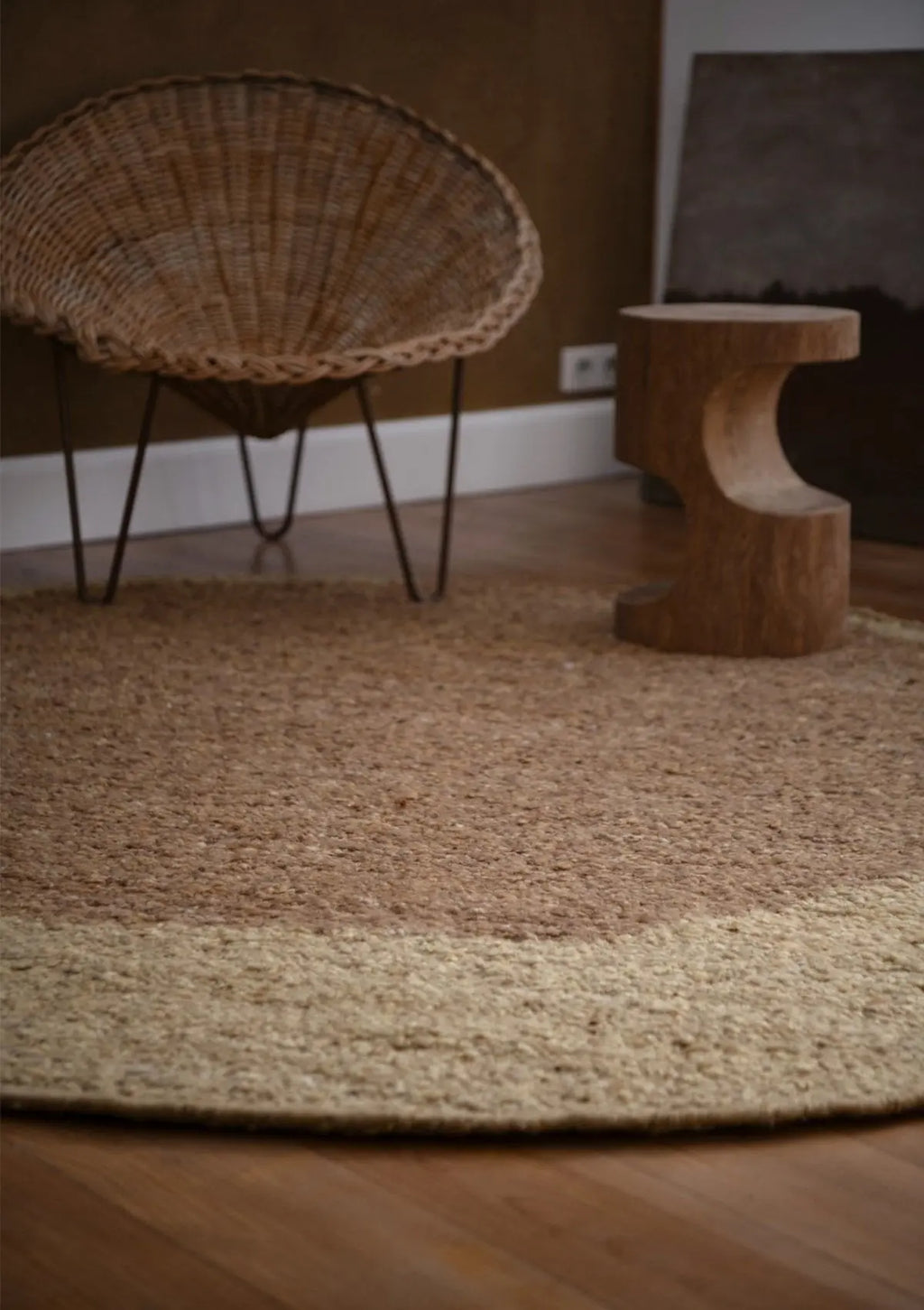Tapis Heaven Gingembre Double Cercle MILLE et CLAIRE