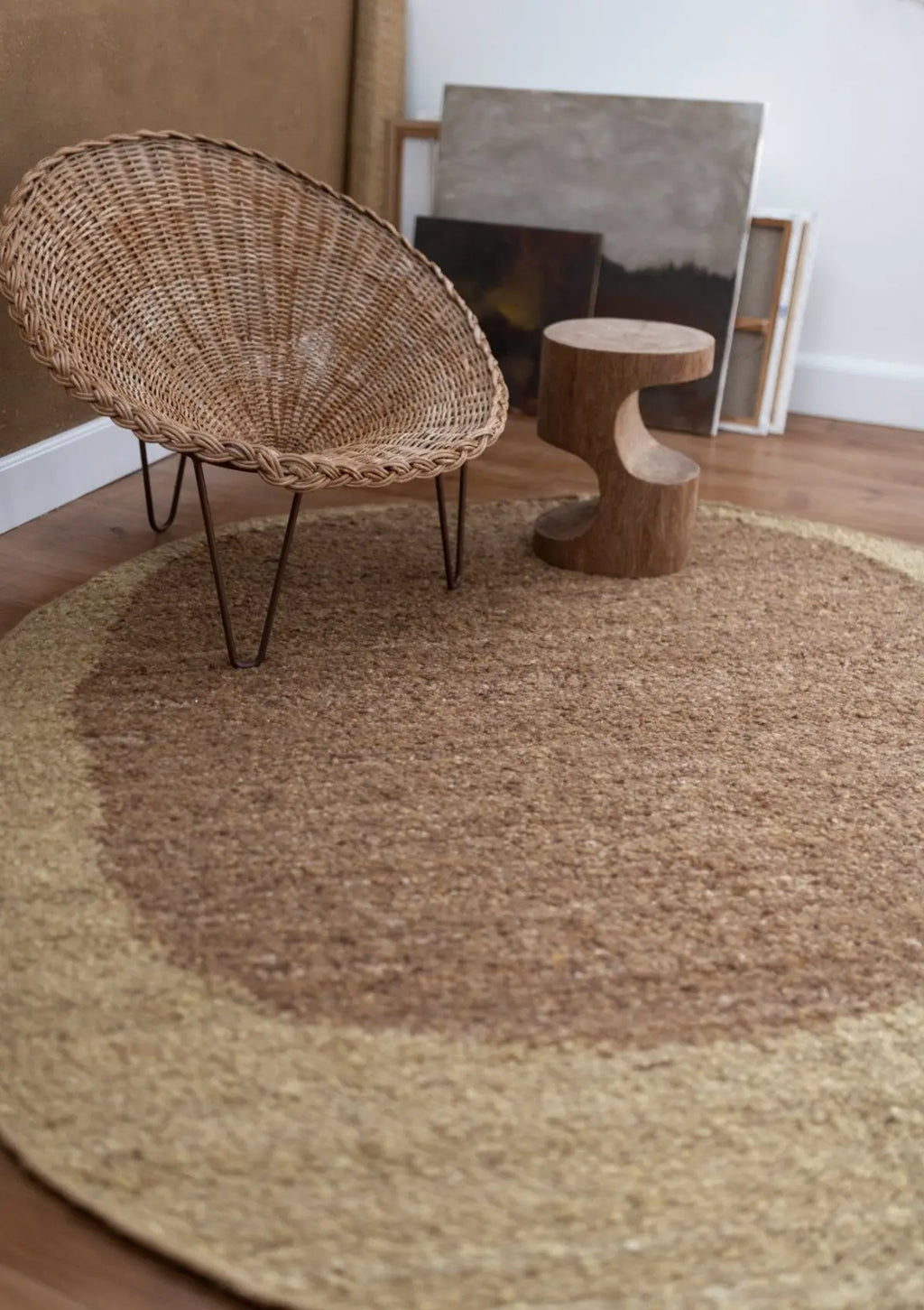 Tapis Heaven Gingembre Double Cercle MILLE et CLAIRE