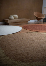 Tapis Heaven Gingembre Double Cercle MILLE et CLAIRE