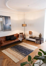 Tapis laine teintes tisses files main mille et claire