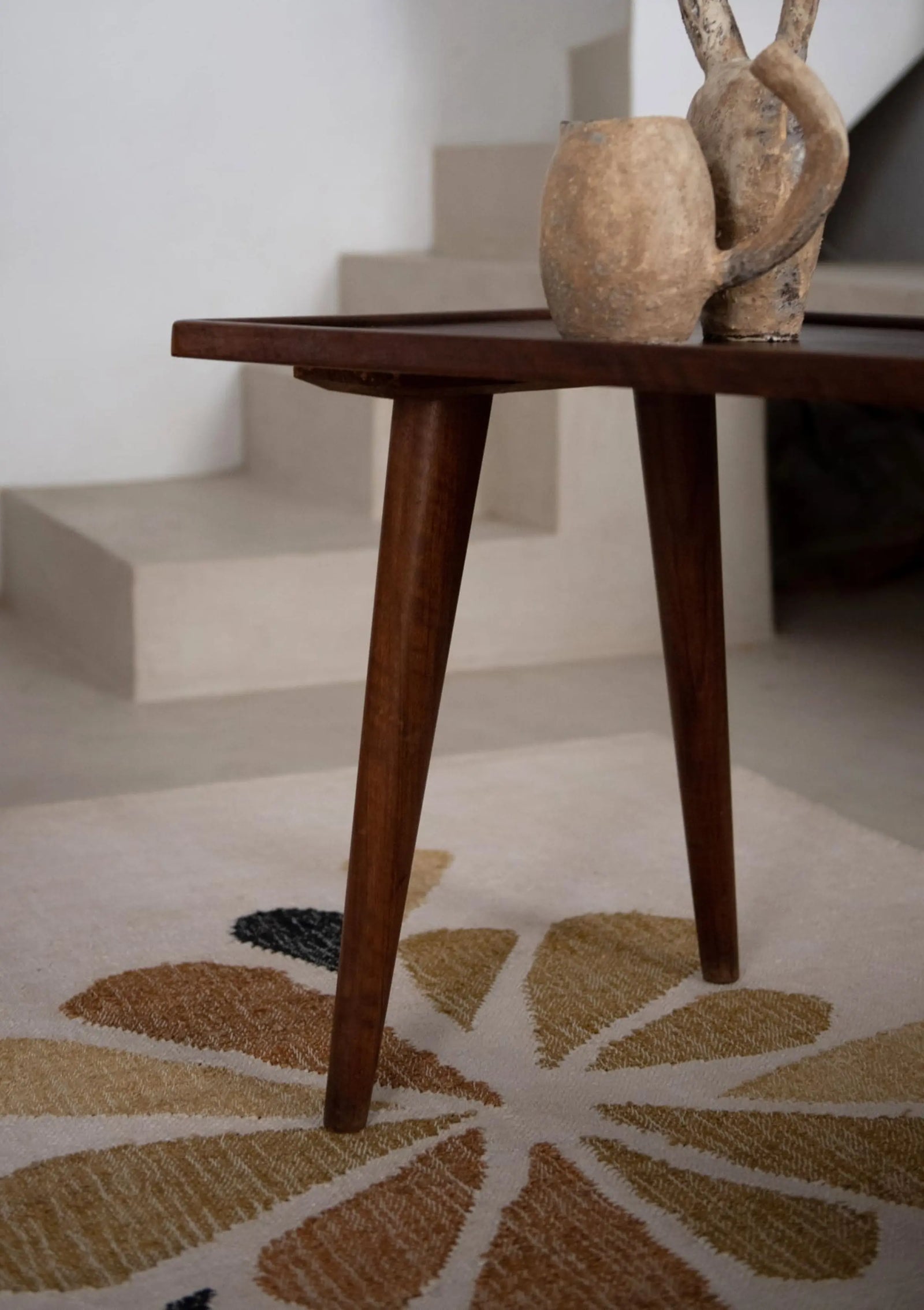 Chat Tai Rug Natte de sol Chattaï Rice – Tissage artisanal en chanvre et coton